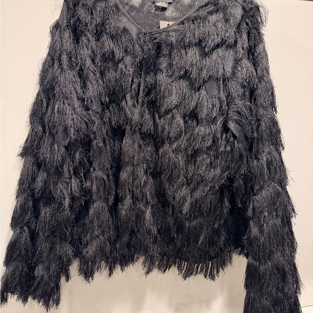 City Chic Black Textured Women's Sweater